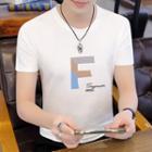 Short-sleeve Letter F T-shirt