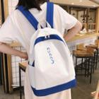 Japanese Characters Color Panel Canvas Backpack