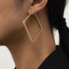 Square Alloy Earring 2127 - Gold - One Size
