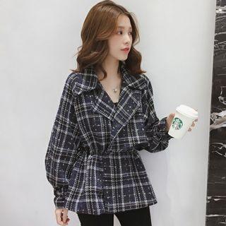 Notch-lapel Tweed Jacket