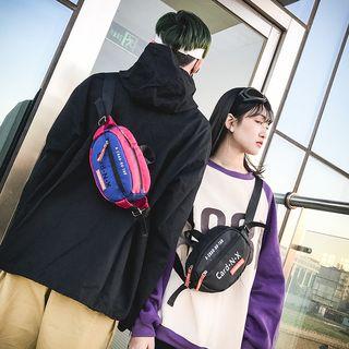 Couple Matching Lettering Sling Bag
