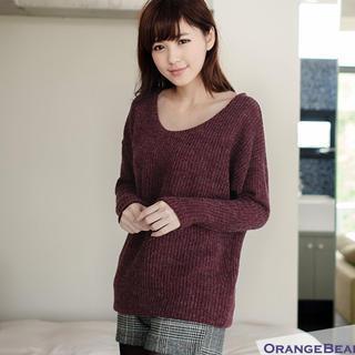 Drop-shoulder Knit Dress