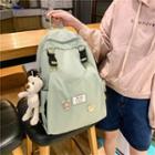 Plain Zip Nylon Backpack / Bag Charm