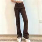 Boot-cut Pants / Cutout Boot-cut Pants