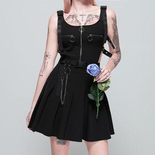 Chained A-line Jumper Dress