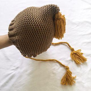 Tassel Knit Beanie