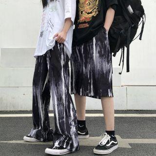 Tie-dyed Straight Cut Shorts / Pants