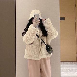 Tie-strap Fluffy Jacket