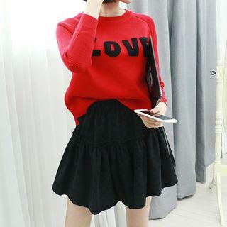 Elasticized-waist Shirred Corduroy Shorts