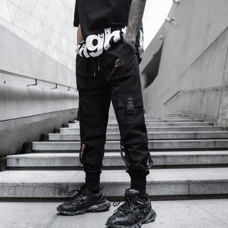 Snap Buckle Cargo Joggers