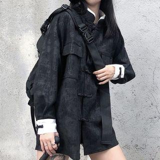 Chinese Frog-button Jacket Black - One Size