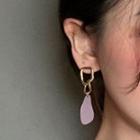 Retro Asymmetric Earring Purple - 1356a#