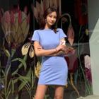 Set Of 2: Short-sleeve T-shirt Dress