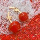 Cherry Dangle Earring 01 - 1 Pair - As Shown In Figure - One Size