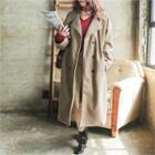 Double-breasted Long Wool Blend Coat