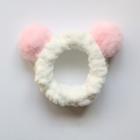 Chenille Animal Ear Face Wash Headband Random Colors - One Size