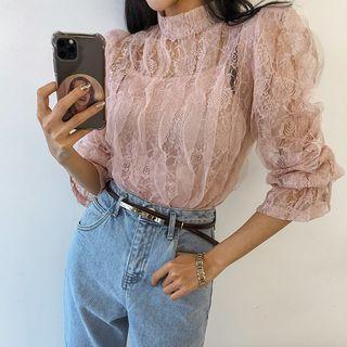 Mesh Lace Top & Underneath Cami