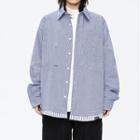 Mock Two-piece Checkered Panel Shirt Jacket