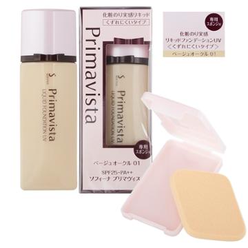 Sofina - Primavista Liquid Foundation Uv (long Keep) Spf 25 Pa++ (#01 Ivory) 30g