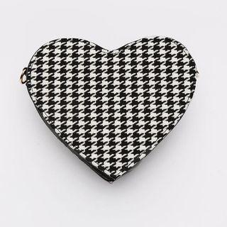 Check Heart-shape Belt Bag