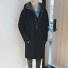 Loose-fit Hooded Coat