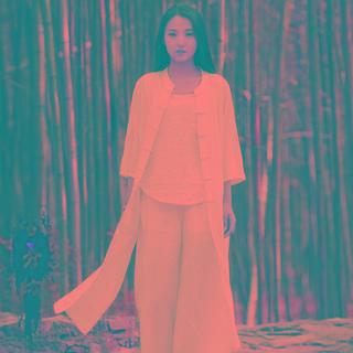 3/4-sleeve Button-up Coat