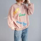 Letter Embroidered Fleece Pullover