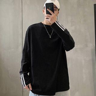 Contrast Stripe Long-sleeve T-shirt