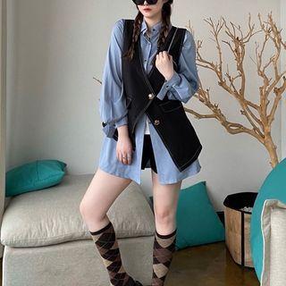 Set: Shirt + Button-up Vest