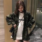 Camo Print Shirt Army Green - One Size