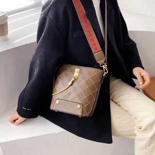Quilted Crossbody Bucket Bag