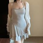 Halter Neck Mini A-line Dress / Jacket