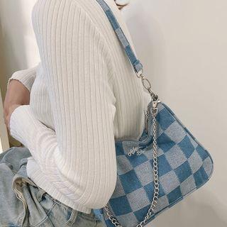 Checkerboard Denim Shoulder Bag (various Designs)