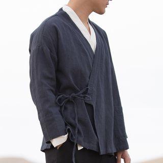 V-neck Lace-up Jacket