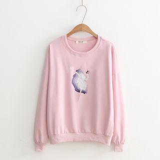 Rhinestone Accent Studded Pullover
