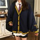 Loose-fit Cardigan / Loose-fit Shirt With Tie