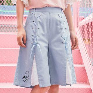 High Waist Wide-leg Shorts