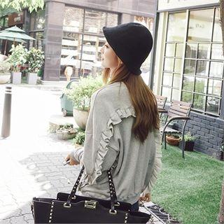 Frill-trim Sweatshirt