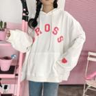 Embroidered Lettering Hoodie