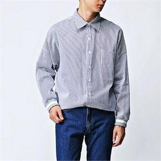 Washed Cotton Long-sleeve Shirt