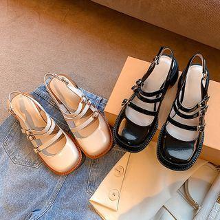 Triple Strap Mary Jane Shoes
