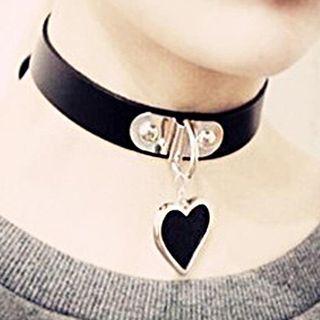 Alloy Pendant Faux Leather Choker (various Designs)