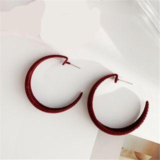 Flocking Open Hoop Earring