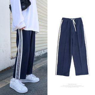 Paneled Wide-leg Sweatpants