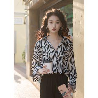Zebra Shirt Black - One Size