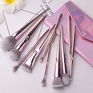 Set Of 10 : Makeup Brush / Pouch