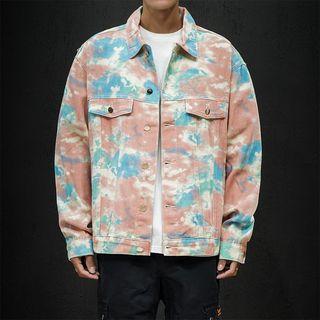 Dye Print Button Jacket