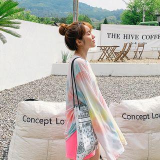 Extra Long-sleeve Dyed T-shirt