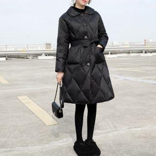 Quilted Single-breasted Coat