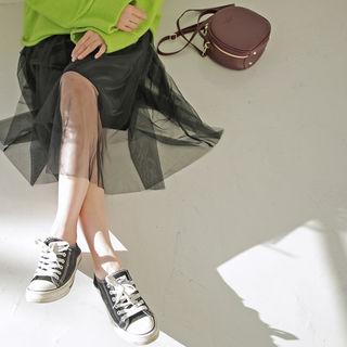 Spaghetti-strap Long Tulle Dress